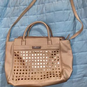 Nine West beige/tan shoulder strap purse